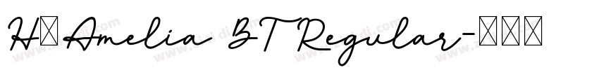 H_Amelia BT Regular字体转换